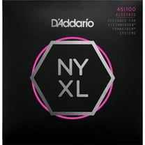 D'Addario NYXLS45100 Bass Guitar Strings, Regular Light, Double Ball End, Long