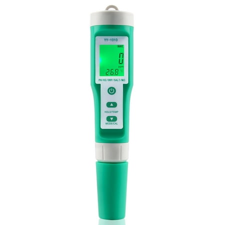 

10 in 1 PH/TDS/EC/SALT/TEMP/S.G/ORP/H2/Fertile/Resistivity Water Quality Monitor Tester for Pools Drinking Water