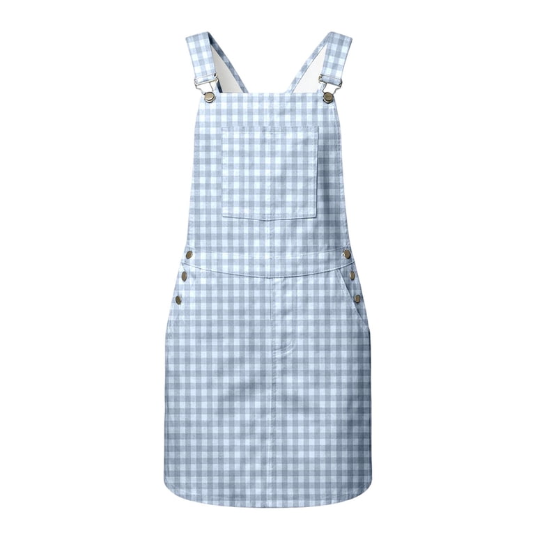 blue plaid jumper dress Jill Jumper