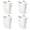 4 Pack, variant on Laundry Basket, Easy Carry Flex Collapsible Hamper, 87.5 Liters, White - Large Plastic Clothes Storage Organizer for Home, Bathroom, and Bedroom