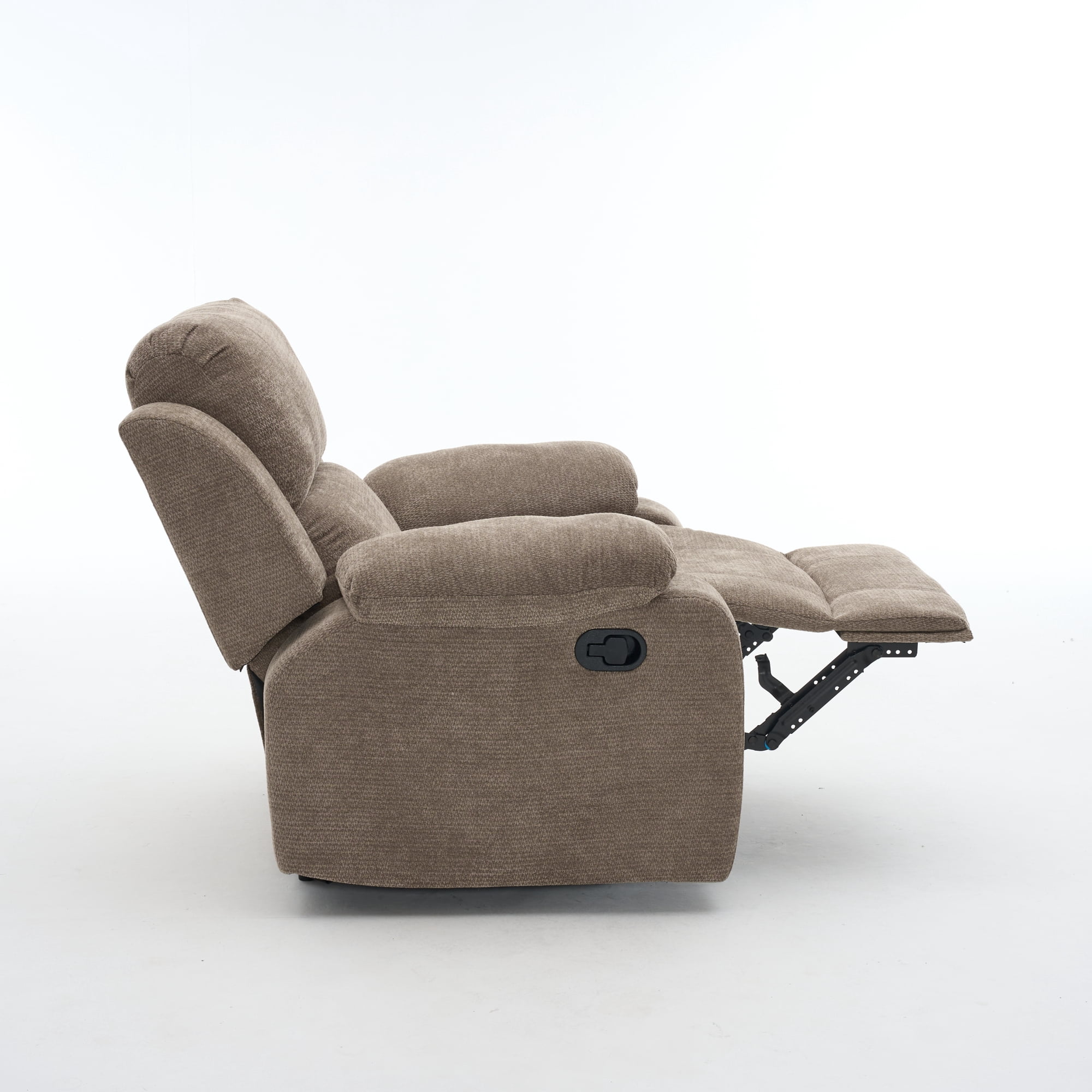 Leumius Recliner Chairs for Living Room, Manual Reclining Chair Single Sofa, Ergonomic Lounge Chair with Rocking Function,400LB Capacity, Adjustable 110°-170° Lounge Chair for Bedroom,Khaki