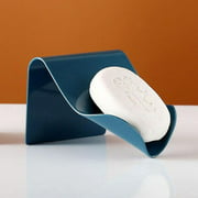 Soap Dish Soap Holder ,plastic Wall Mount1pcsblue