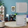 thumbnail image 6 of 6x6 inch(150x150mm) Self-Adhesive Access Panel, ABS Plumbing Access Doors Easy Wall Hole Cover, Silver Tone, 6 of 6