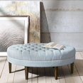 thumbnail image 2 of Martin Surfboard Tufted Ottoman Dusty Blue See Below, 2 of 4