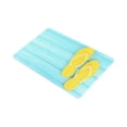 thumbnail image 2 of MKHERT Bright Flip Flops on Color Wooden Background Doormat Rug Home Decor Floor Mat Bath Mat 30x18 inch, 2 of 3