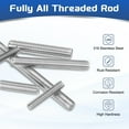 thumbnail image 3 of Uxcell 2Pack M6x140mm 316 Stainless Steel Fully All Threaded Rod Studs, 1mm Pitch, 3 of 6