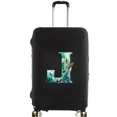 thumbnail image 1 of Luggage Covers Protective Cover Travel Luggage Scratch Proof Dust Cover Reusable Dust Cover Washable Fish Letter Print Pattern 8fish letter J XL, 1 of 6