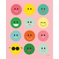 thumbnail image 2 of Kelle, Ann 20x24 White Modern Wood Framed Museum Art Print Titled - Happy Circles, 2 of 4