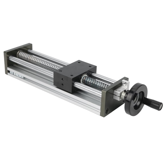 Qiilu 200mm Stroke 8" Manual Sliding Table 2-Axes Slide Linear Stage Guide Platform
