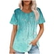 thumbnail image 1 of Camiseta Casual de Cuello Redondo de Manga Corta de las Mujeres, Top Ligero de Moda para el Uso Diario, 1 of 5