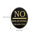 thumbnail image 2 of OUNONA Warning No Soliciting Sign Acrylic Black Door Sign For Shopping Malls 1Pcs, 2 of 6
