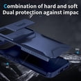 thumbnail image 3 of KOMI Case for Pixel 8 Case, Google 8 Case with Tempered Glass Screen Protector and Slide Camera Cover, Non-Slip Heavy Duty Shockproof Phone Cover for Google Pixel 8A Blue, 3 of 5