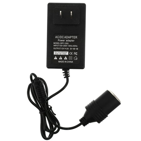 

220V to 12V2A Power Converter Vehicle Adapter Vehicle (Black)
