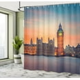 thumbnail image 5 of Ambesonne Colorful Shower Curtain, Big Ben and Parliament, 69"Wx75"L, Multicolor, 5 of 5