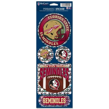 - Florida State Seminoles Official NCAA 4 inch x 11 inch Prismatic Car Decal Set by WinCraft