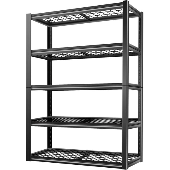 Garage Shelving 3000 LBS 36" W x 18" D x 72" H, Heavy Duty 5-Tier Metal Shelving Units with Adjustable Shelf, Steel Wire Utility Storage Shelves