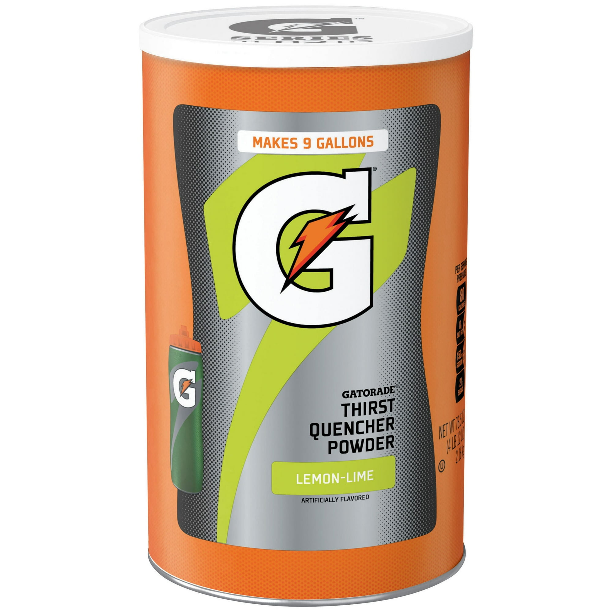 Gatorade Thirst Quencher Lemon Lime Sports Drink Mix Powder, 76.5 oz Canister