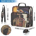 thumbnail image 2 of FORMRS Zipper Binder with Shoulder Strap 2-inch Ring 500 Sheet Capacity File Bag, Colorful Skeleton with Cloud, 2 of 5