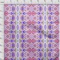 thumbnail image 4 of oneOone Cotton Silk Bluish Violet Fabric Asian Ikkat With Watercolor Diy Clothing Quilting Fabric Print Fabric By Yard 42 Inch Wide, 4 of 4