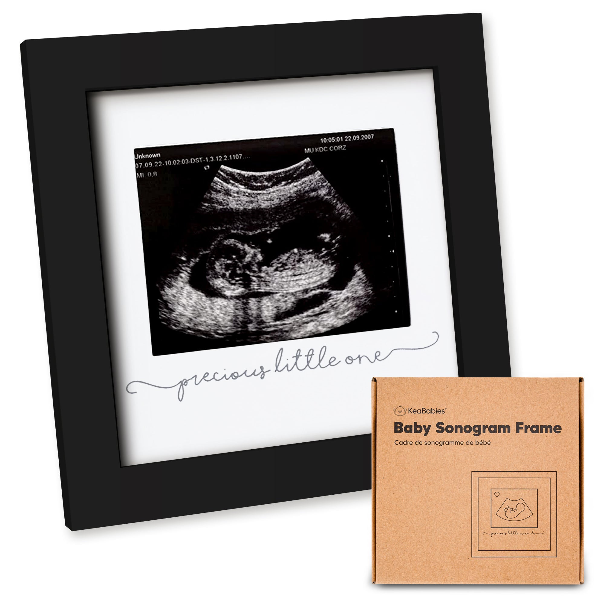 Sonogram Picture Frame Baby Gift Keepsake Baby Ultrasound Frame Nursery Décor Gift for Expecting Parents We Love You From Your First Heartbeat 