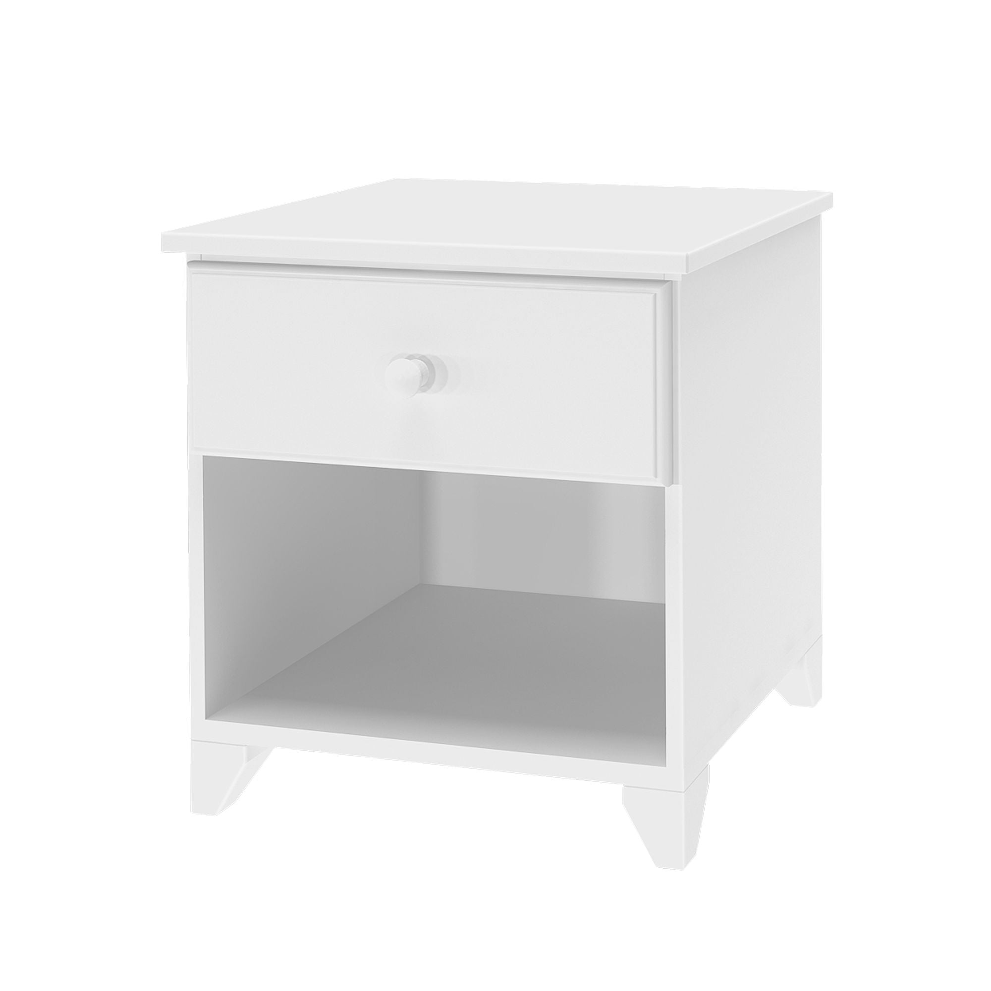 Plank+Beam Solid Wood Nightstand with 1 Drawer for Bedroom