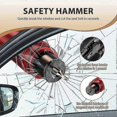 thumbnail image 4 of 4 Pack Emergency Car Window Breaker and Seatbelt Cutter - Safety Hammer, 4 of 5