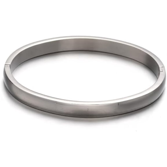Stainless Steel Bangles Bracelet Stainless Steel Color Oval Resistant Fashionable Unisex Bangles Bracelets