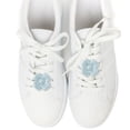 thumbnail image 2 of Unique Bargains 1 Pair Shoelace Charms Flower Fashion Shoe Accessories Light Blue, 2 of 5