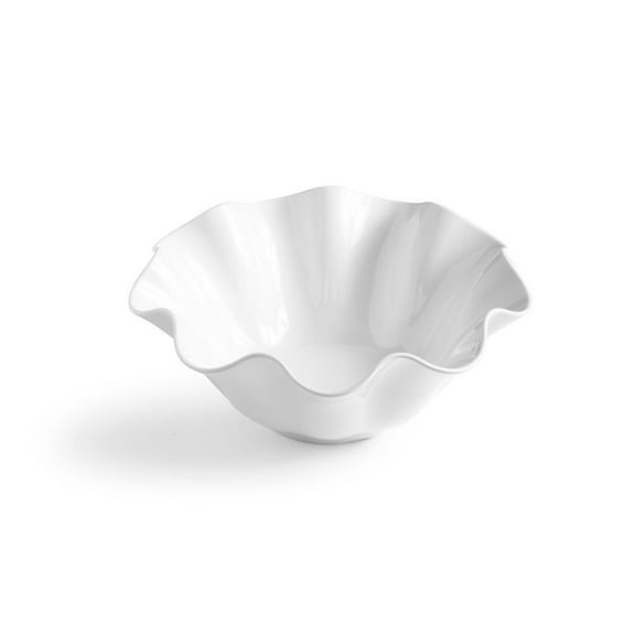 White 12.5" Clam Serving Bowl