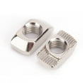 thumbnail image 4 of T-Slot Nut,Nickel-Plating Carbon Steel Sliding T Nut Fasteners For Aluminium  100Pcs, 4 of 8