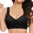 thumbnail image 2 of Bras for Women Front Closure Skin Friendly Comfort Bra For Seniors Wireless Bras, 2 of 4