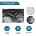 thumbnail image 6 of Black Marble Placemats Set of 6, Vintage Abstract Grey Fluid Aesthetic Placemats for Dining Table, Place Mats for Kitchen Tabletop, Waterproof Wipeable Dining Table Mats Set, 6 of 9