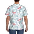 thumbnail image 2 of Rocae Tropical Flamingo for Men's Moisture-Wicking Crew Tee - T-Shirt for Sports, Outdoor Activities, and Casual WearX-Large, 2 of 9