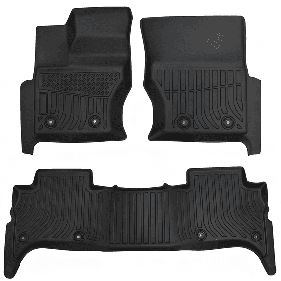 HUONA 3PCS Car Floor Mats Front Left/Right Second Row TPE Floor Mat Liner Set for Land Rover Range Rover 4-Door 2013-2022 Black Replaces P2.TPEJD183.H