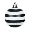 thumbnail image 4 of HomeDM 24 Pcs Christmas Balls - Black and White Balls Xmas Ornaments Shatterproof Plastic Christmas Tree Hanging Balls Decorations for Wedding Holiday Party Supplies 8cm/3.15", 4 of 9