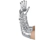 thumbnail image 5 of Guantes de cuero sintético para mujer INSPIRE CHIC, brillantes, de dedo completo, largos, de ópera, cálidos, talla única, plateados, 5 of 6