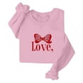 thumbnail image 4 of Craaazy Valentines Day Long Sleeve Shirts for Women Heart Prints Loose Top Show Your Love Gifts, 4 of 4
