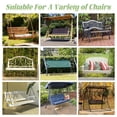 thumbnail image 2 of Outdoor Swing Cushions, Waterproof 2-3 Seater Bench Cushions for Outdoor Furnitur with Backrest, Thicken Washable Cushion for Swing Patio Porch Lawn Garden, Light Green, 60x40x4 inch, 2 of 10