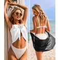thumbnail image 6 of Ekouaer 2 Pieces Women Beach Sarongs Sheer Cover Ups Chiffon Bikini Wrap Skirt for Swimwear, 6 of 7