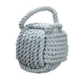 thumbnail image 4 of Creative Co-Op Nautical Rope Knot Decorative Cotton Door Stop, Grey, 4 of 7