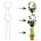 thumbnail image 2 of Enrejado de metal para plantas trepadoras (paquete de 3) Soporte de hierro forjado para plantas de bonsái, 2 of 5