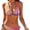 Color 5, variant on SKQIT Women's Two Piece Gradient Color Bikini High Cut Cheeky Swimsuit Bathing Suit Sexy Swimwear
