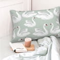 thumbnail image 4 of Naloa White Birds Pillow Covers, Throw Pillow Case Cushion Covers,Cushion for Bedroom,Couch,Home-16"x24", 4 of 6