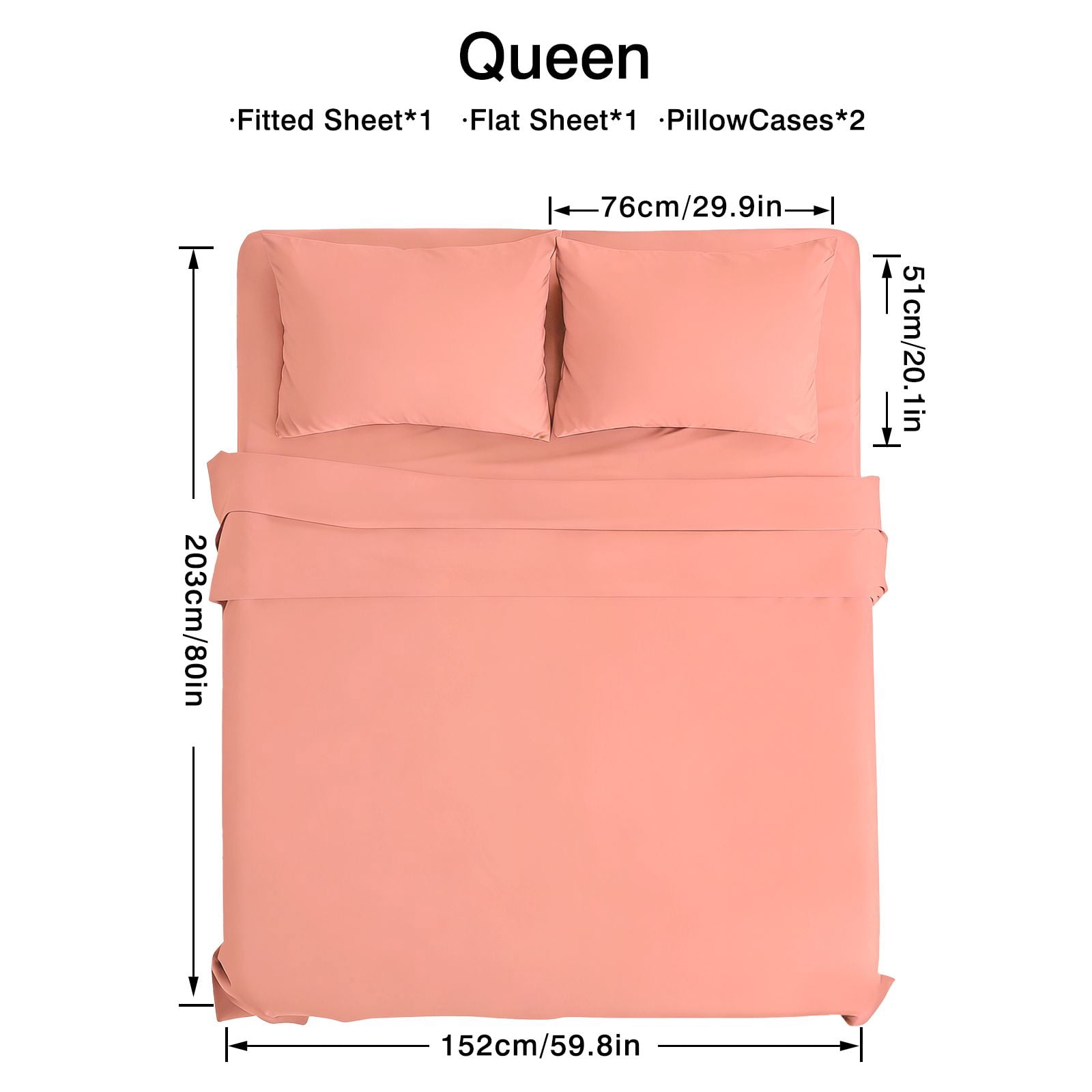 4Pcs Ultra-Soft 85g Sheet and Pillowcase Set, Soft Solid Color, Machine Washable, Suitable For All Seasons, Christmas Comfortable Bedding Set, Available For Single, Double, King, and Queen Beds