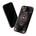 thumbnail image 3 of Gothic Coffin Skull Phone Case for iPhone 16/15/14/13/12/11 Pro, Pro Max, Mini, Plus – Cute Pink Black Halloween Dual Layer Phone Cover, 3 of 6