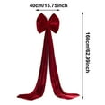 thumbnail image 3 of Huanglei Festive Flannel Bow Hanging Ornament For Elegant Party Embellishment, 3 of 4