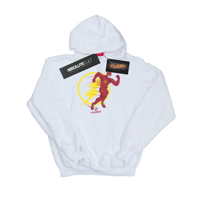 DC Comics Chandail à Capuchon à Capuche pour Hommes avec Emblème de Course Flash