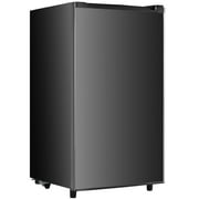 Mini Refrigerators 3.2 Cu. ft Single Door, 5 Star Energy Efficient, Low Noise, 5 Adjustable Thermostat & Removable Glass Shelves, Black
