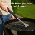 thumbnail image 2 of Grill Brush and Scraper, Heavy-Duty BBQ Grill Cleaner with Stainless Steel Bristles, 3-in-1 Wire Brush for Gas, Charcoal, and Smoker Grates, 2 of 6