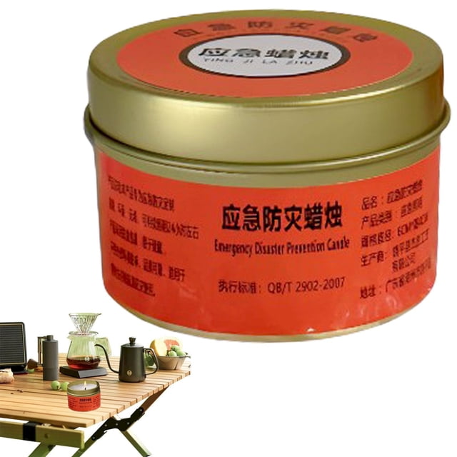 Emergency Lighting Candle 15 Hours A Metal (One 15-Hour Emergency Lighting Candle)